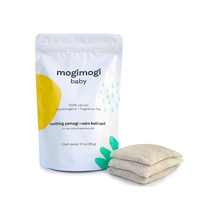 Organic Oatmeal Soothing Bath Soak for Sensitive Skin, Baby & Kids – All Natural & Fragrance Free - 3.3 Oz (6 uses) Made…
