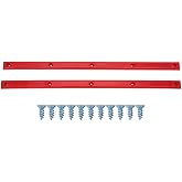 Chiffonade 2Pcs Skateboard Rib Bones Rails 36.5x1.7cm Flexible ABS Guardrails with Mounting Screws Skateboard Edge Protector Accessories for Longboard Skateboard​