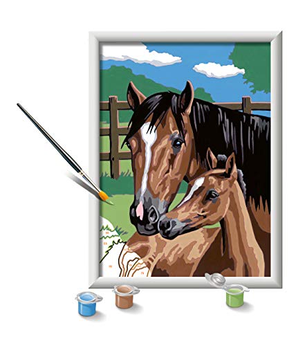 Ravensburger CreArt 28326 - Pferd mit Fohlen - Malen nach Zahlen Pferde für Kinder ab 7 Jahre – Bild 4