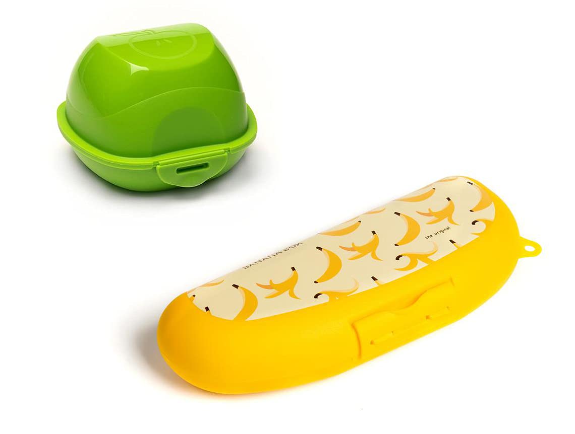 Harfield Banana & Apple Case Set 2 Pieces Storage Box Banana Apple Holder Protector