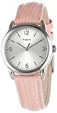 Timex Women's T2P1222M Pink Metallic Lizard Patterned Leather Strap Watch