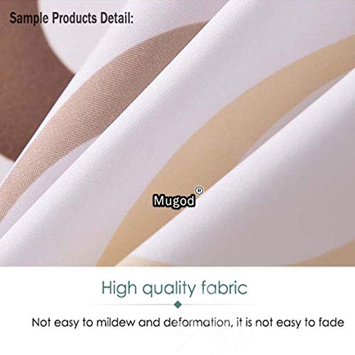 Mugod Santa Claus Shower Curtains Christmas Santa Claus Relaxing on Sunlounger at Ocean Sandy Tropical Beach Decorative Bathroom Waterproof Fabric Shower Curtain with 12 Hooks 72 x 72 Inches - Thumbnail 4