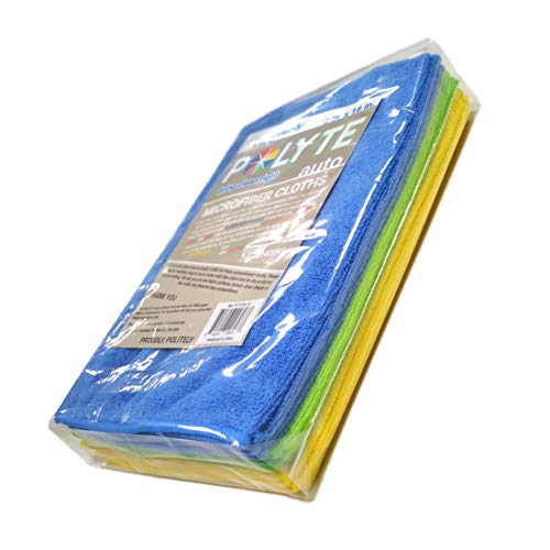 Polyte Microfiber Cleaning Cloth, 12 x 16 in, 12 Pack