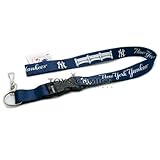 MLB New York Yankees Baseball Lanyard Key Chain & Key Holder