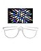 EmazingLights Flip Up Diffraction Prism Fireworks Rave Glasses (White)