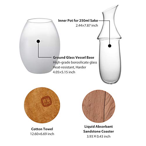 2 ZENS+Borosilicate+Coasters+Chambered+Decanter