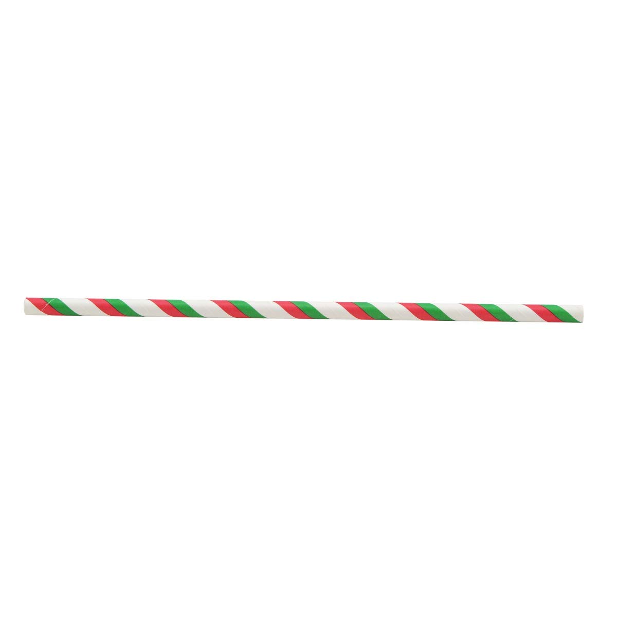 Lolicute 25 X Striped Paper Drinking Straws-rainbow Mixed for Party Table Decorations- Red and Green Double Stripes for Birthday Parties Celebrations Weddings