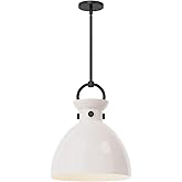 Alora Mood PD411814MBGO Waldo Pendant, Matte Black/Glossy Opal