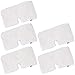 5-PK Washable Steam Mop Pads Replacement for Shark Steam Pocket Mops S3500,S3501,S3601,S3550,S3901,S3801,SE450,S2902,XT3601, White