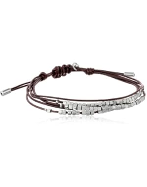 Dainty Rondel Slider Silver Bracelet