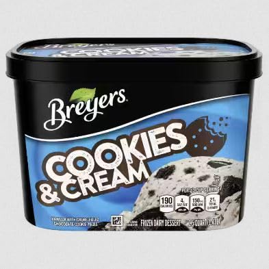 Breyer's, Cookies & Cream Ice Cream, 48 oz. Tub