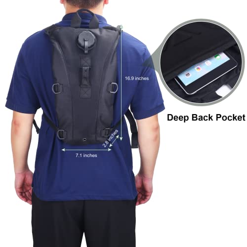 Hydration Pack Backpack with 3L Bladder, Tactical Water Bag for Hiking