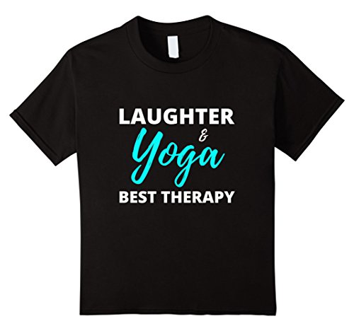 Kids Laughter Yoga Best TherapyT-Shirt Funny Gift for Spiritual 4 Black