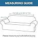 H.VERSAILTEX Stretch Oversized Sofa Cover 1 Piece Sofa Slipcovers for Living Room Feature Thick Checked Jacquard Fabric with Elastic Bottom, Sofa X-Large - Chocolate