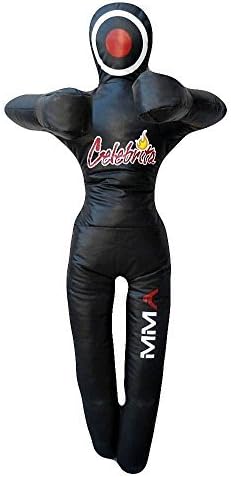 Celebrita MMA Vinyl Punching Bag Grappling Dummy unfilled - Standing - Hands on Chest