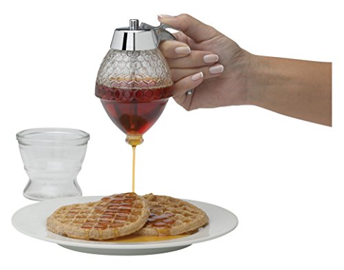 Mrs. Anderson's Baking Syrup Honey Dispenser, Glass with Storage Stand, 8-Ounce Capacity - Thumbnail 2