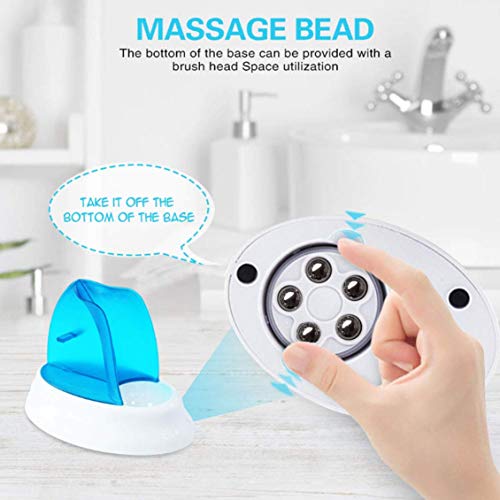 Gackoko Facial Cleansing Brush- with advance Latest Ion Technology & 4 Brush Heads for chargeable Electric Rotating Face brush -Awaken skin vitality for Deep Cleansing, Exfoliating,Blackhead (Blue-2)