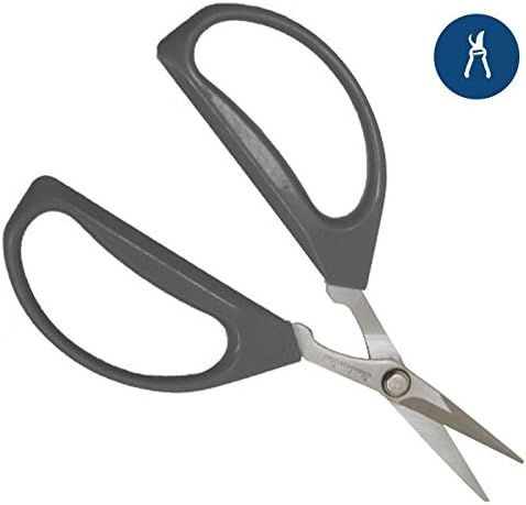 Piranha Pruner Bonsai Small Scissors, Shears Gardening Tools, Tree Cutter Trimmers, Straight Stainless Steel Blade, 40mm