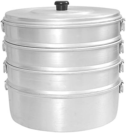 Aluminium momos steamer large ,no 10, 3.650 ltrs capacity diameter 10 inch and height 27.5cm