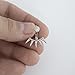 Solid Sterling Silver Rhodium Plated Cubic Zirconia Stud Earrings with Spike Jackets