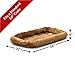 54L-Inch Cinnamon Dog Bed or Cat Bed w/ Comfortable Bolster | Ideal for Giant Dog Breeds (Great Dane / Mastiff) & Fits a 54-Inch Dog Crate | Easy Maintenance Machine Wash & Dry | 1-Year Warrantythumb 1