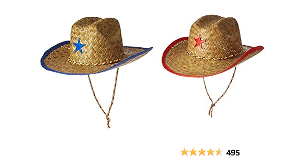 Fun Express Childs Straw Cowboy Hat 