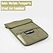 travel inspira Neck Wallet Passport Holder Foldable Pouch for Travel Carring & Valuables Hiding