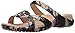 crocs Women's Meleen Twist Graphic Flat Sandal, Black/Floral, 9 M US