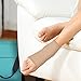 OrthoSleeve FS6 Foot Bracing (Single Sleeve) Treats Plantar Fasciitis, Achilles Tendonitis and relieves Heel Pain in a Soft, Moisture-Wicking Fabric (Natural, Medium)