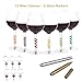 Wine Glass Markers and Charms | 12 Set Fun Wine Accessories and 2 Metallic Pen | Write on any glassware - Easy Erasable