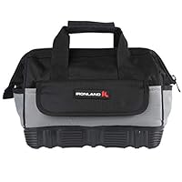 Tool Bag Wide Mouth with Multi-Compartment Pockets,Organizer Bag for Electricians, Carpenters. (12 inch)