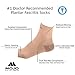 Plantar Fasciitis Sock - Support Ankle Compression Sleeve Socks - Reading Socks - Open-Toe Planter Sleeve Socks - 1 Pair Unisex Heel Pain Arch Support/Ankle Sock (Medium, Black)