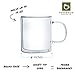 ParkBrew Double Walled Glass Mugs - Includes set of 2 coffee cups, 14. oz. Capacity with Double Wall Glass to Retain Heat in These Large Borosilicate Glass Coffee Mugs