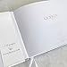 FLUYTCO Wedding Guest Book (120 Pages) - Linen Hardcover - Sign-in & Registry Guestbook - Silver Foil Stamping, Gilded Edges and Silver Page Marker - 7.5