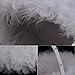 Buart Wedding Flower Girl Basket with Ostrich Fluff and Lace Flowers,9 inch by 9.5 inch