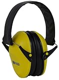 Boomstick Gun Accessories Low Profile Noise Cancelling Over The Head Folding Earmuff Noise Safety Hearing Protection Yellow