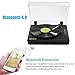 Archeer Vintage Bluetooth Vinyl Turntable Record Player with Built-in Stereo Speaker, 3-Speed Belt Drive, Vinyl-to-MP3 Recording, RCA Output, Big Size – Blackthumb 3