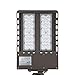 LEONLITE 150W LED Parking Lot Light, Adjustable Arm Mount, UL & DLC Listed, Dusk to Dawn Shoebox Pole Light with Photocell, 100-277V, 1-10V Dimmable, Commercial Street Area Light, IP65, 5000K Daylight