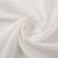 58" Solid Color Chiffon Fabric Rustic Sheer Bridal Wedding Party Decorations Backdrop, Ivory, 10 Yards