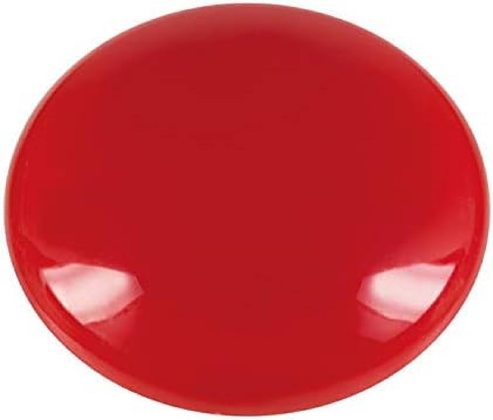 Westcott E-10810 00 Self-Adhesive Magnets 25 mm Round Red Pack of 10