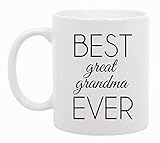 The Coffee Corner - Best Great Grandma Ever Mug - 11 Ounce White Ceramic Cup - Unique Gift Idea - Birthday Present Idea for Grandmother, Grandma, Grammy, Mother - Gift for Grandparents