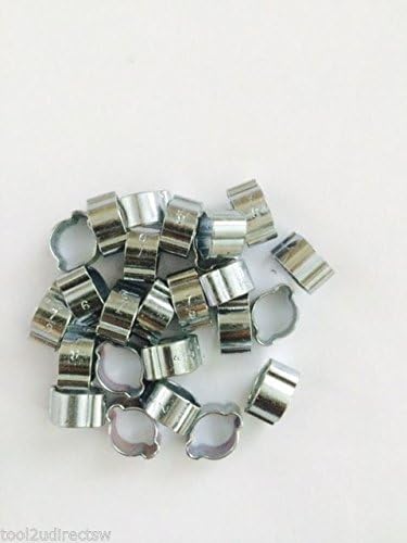 BERGEN 7-9mm DOUBLE EAR HOSE CLAMP O CLIPS 25pcs B2794