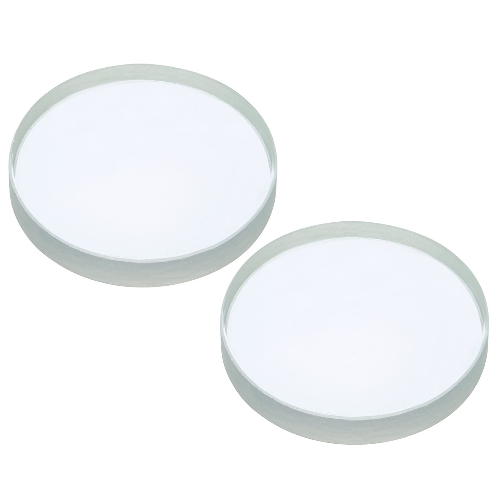 PATIKIL 4" (100mm) Focal Length Double Concave Lens, 2 Pack 50mm Diameter 8mm Height Glass Optically Polished Round Edges Lens for Physics Experiment, Clear