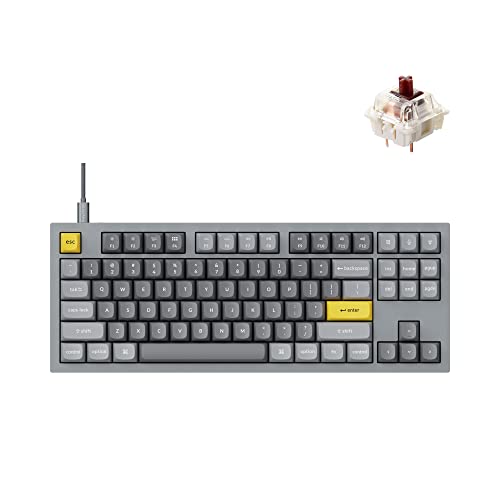 Keychron Q3 QMK/VIA Wired Custom Mechanical Keyboard, Full Aluminum ...