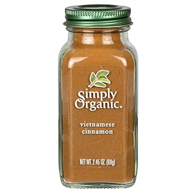 Simply Organic Ground Cinnamon, Certified Organic | 2.45 oz | Pack of 3 | Cinnamomum loureirii Nees