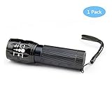 LED Tactical Flashlight, FayTun Flashlight High Lumen, Zoomable, 3 light Modes, Water Resistant, Handheld Light Camping Flashlights, Outdoor, Emergency, Daily use Flashlights