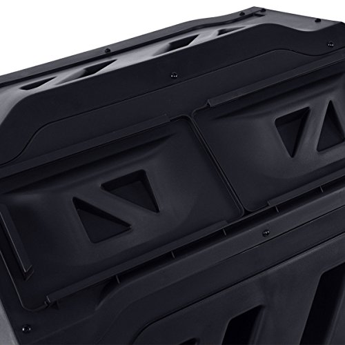 Compost Tumbler 42-Gallon Garden Waste Bin Grass Food Trash Barrel Fertilizer - Thumbnail 4