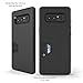 Note 8 Case, Molan Cano [Crazy Bumper] Dual Layer PU Case Wallet Cover with 1 Card Slot for Samsung Galaxy Note 8 - Metallic Black