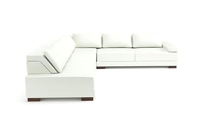 Zikra Lifestyle Solutions Wooden Fostoria Leatherette L Shape
