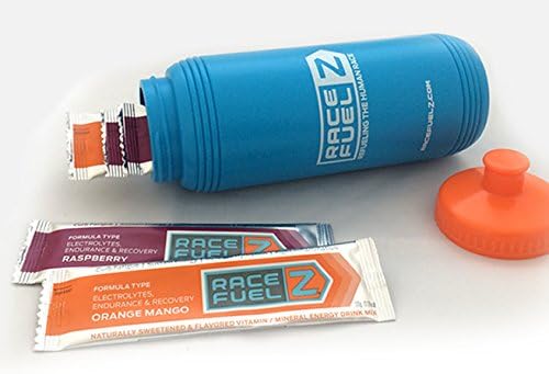 RaceFuelZ Energy Drink Mix - 10 Pack (5 Grapefruit Lime, 5 Orange Mango) &amp; FREE Water Bottle